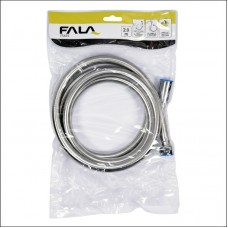 75655 FALA Furtun de dus, 2.0m, PVC, Argintiu..